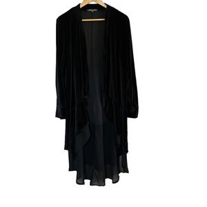 Black velvet sweater